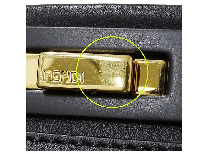 Bolso de mano de piel Fendi Negro - vista 10