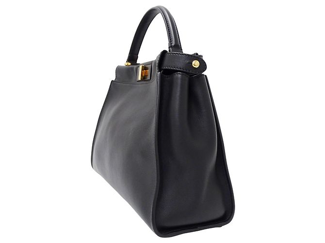 Bolso de mano de piel Fendi Negro - vista 4