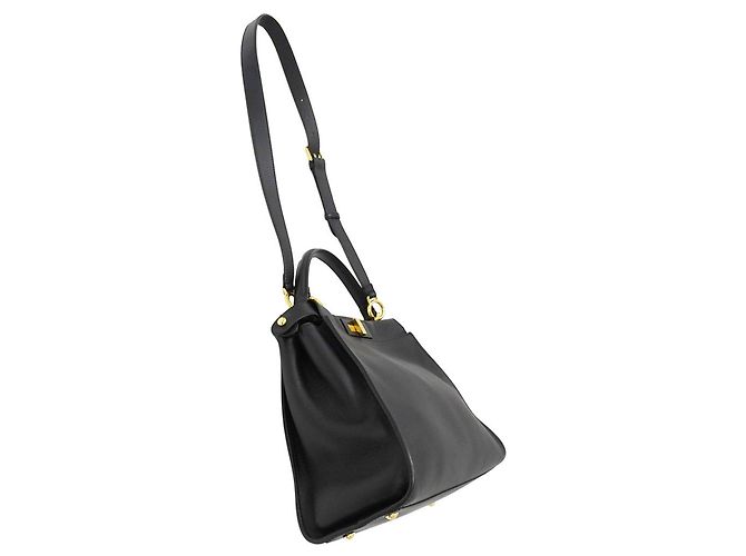 Bolso de mano de piel Fendi Negro - vista 5