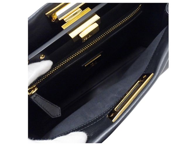 Bolso de mano de piel Fendi Negro - vista 6