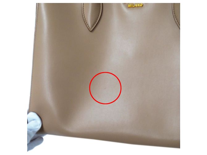 Tote Sac à épaule et cabas Prada en cuir rose beige - vue 10