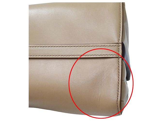 Tote Sac à épaule et cabas Prada en cuir rose beige - vue 11