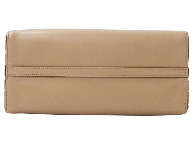 Tote Sac à épaule et cabas Prada en cuir rose beige - vue 3