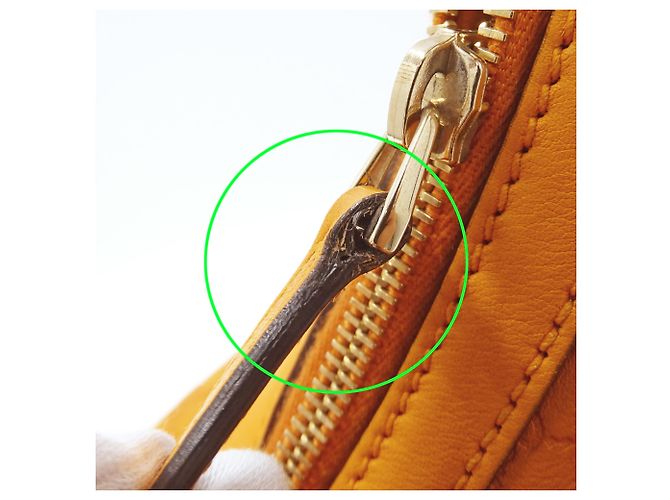 Gucci Microguccissima Schultertasche aus Leder Orange - vista 12