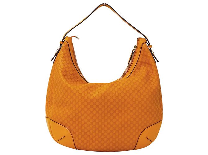 Gucci Microguccissima Schultertasche aus Leder Orange - vista 2