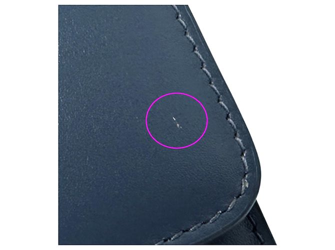 Borsa a tracolla in pelle Christian Dior 30 Montaigne Blu - vista 12