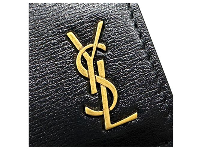 Yves Saint Laurent Bi-Fold Geldbörse Schwarz - Ansicht 10