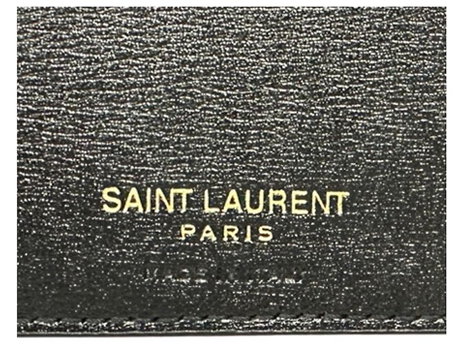 Yves Saint Laurent Bi-Fold Geldbörse Schwarz - Ansicht 6