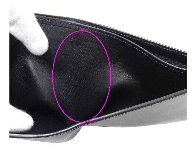 Yves Saint Laurent Bi-Fold Geldbörse Schwarz - Ansicht 8