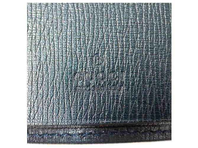 Étui à clés en cuir Gucci Bleu Vert Métallisé - vue 5