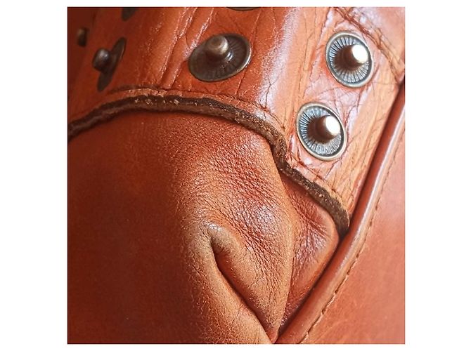 Dolce & Gabbana Brown Leather Studded Handbag - view 17