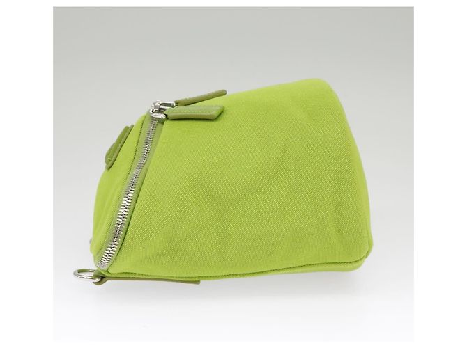 Prada Zipped Triangle Canvas Green - view 3