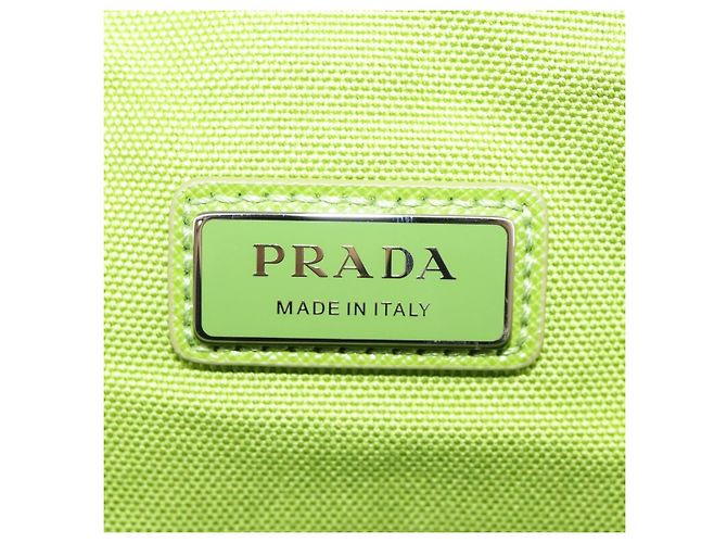 Prada Zipped Triangle Canvas Green - view 6