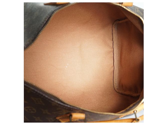 Louis Vuitton Monogram Speedy 40 Tela Marrone Pelle - vista 13
