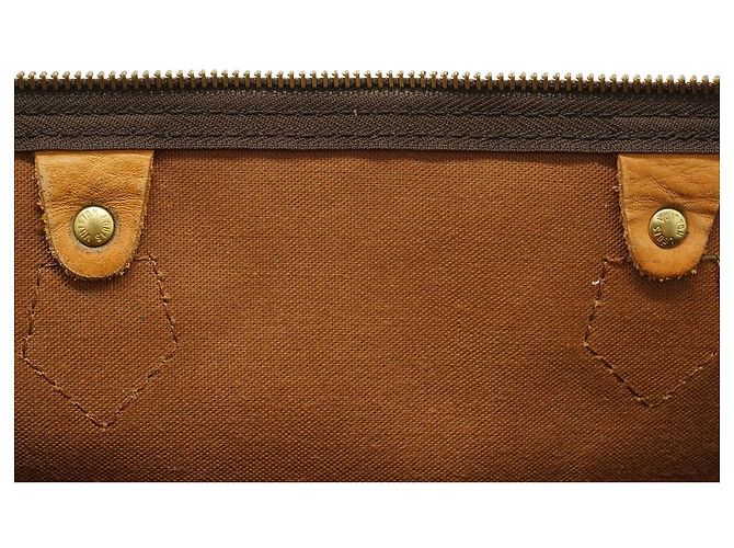 Louis Vuitton Monogram Speedy 40 Tela Marrone Pelle - vista 15