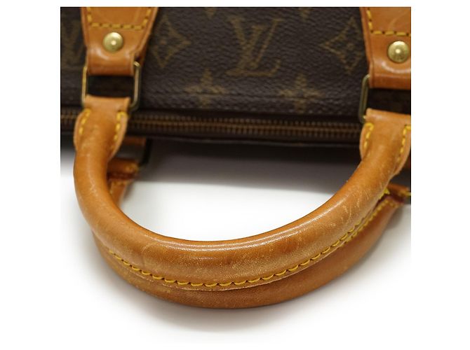 Louis Vuitton Monogram Speedy 40 Tela Marrone Pelle - vista 9