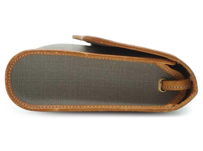 Dior Umhängetasche aus Canvas und Leder Braun Beige Hellblau - Ansicht 5