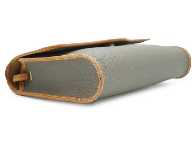 Dior Umhängetasche aus Canvas und Leder Braun Beige Hellblau - Ansicht 7