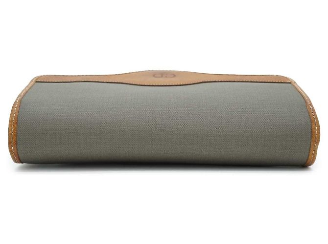 Dior Umhängetasche aus Canvas und Leder Braun Beige Hellblau - Ansicht 9