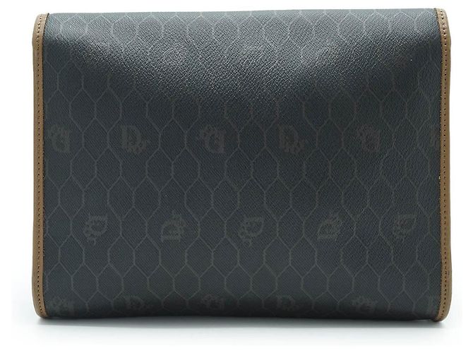 Dior Honeycomb 2way Clutch Shoulder Bag Brown - view 2