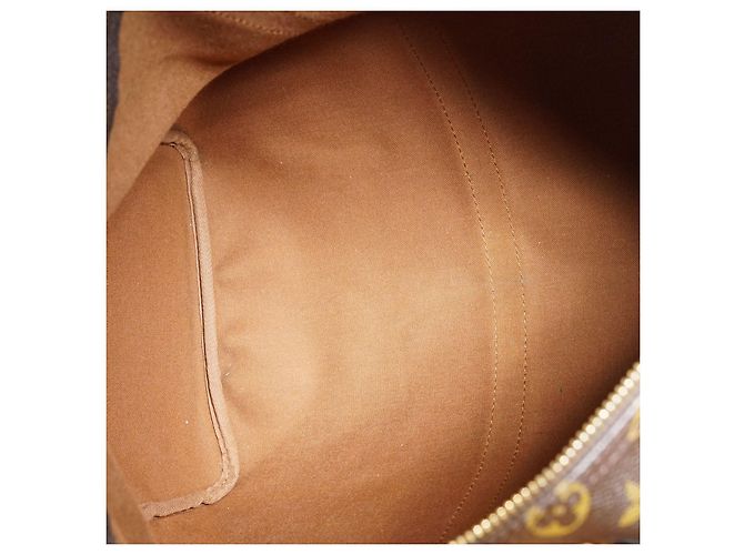 Louis Vuitton Monogram Keepall 50 Marrón Lona Cuero Castaño - vista 13