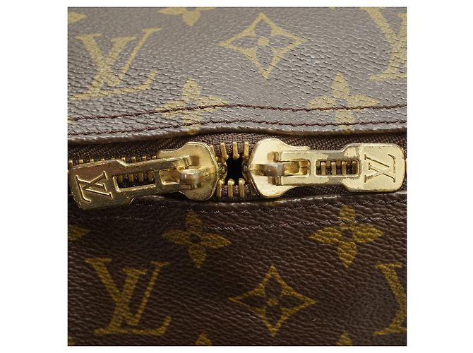 Louis Vuitton Monogram Keepall 60 Toile Marron Cuir - vue 11