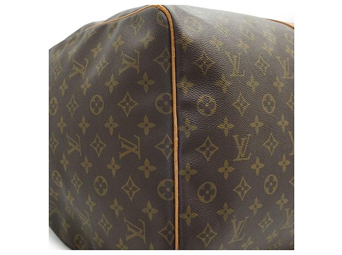 Louis Vuitton Monogram Keepall 60 Toile Marron Cuir - vue 6