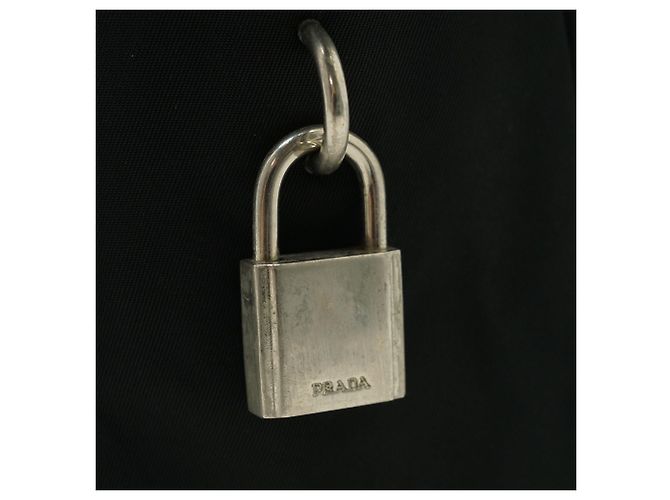 Prada Vintage Tessuto Nylon Small Boston Bag Schwarz - Ansicht 11