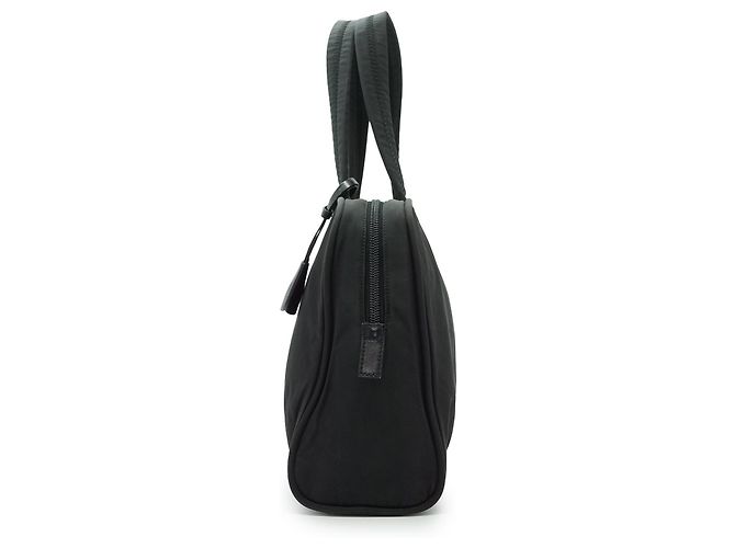 Prada Vintage Tessuto Nylon Small Boston Bag Schwarz - Ansicht 3