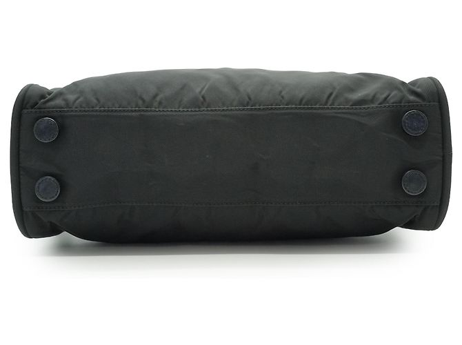Prada Vintage Tessuto Nylon Small Boston Bag Schwarz - Ansicht 5