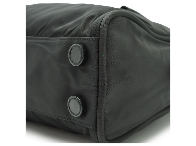 Prada Vintage Tessuto Nylon Small Boston Bag Schwarz - Ansicht 7