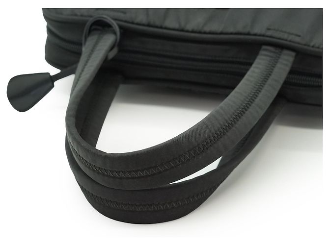 Prada Vintage Tessuto Nylon Small Boston Bag Schwarz - Ansicht 9