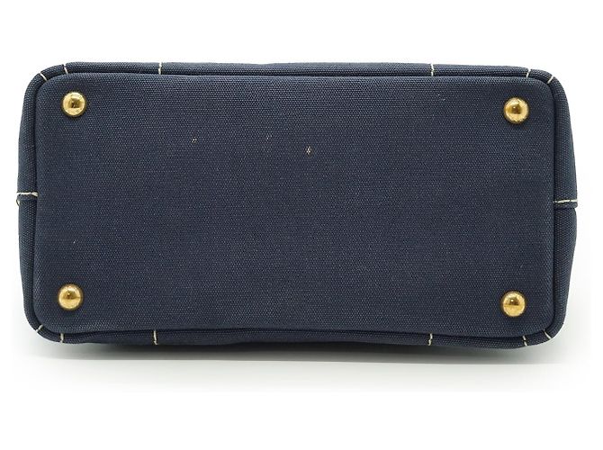 Prada Canapa Tote Baltico Rosso Blu navy - vista 6