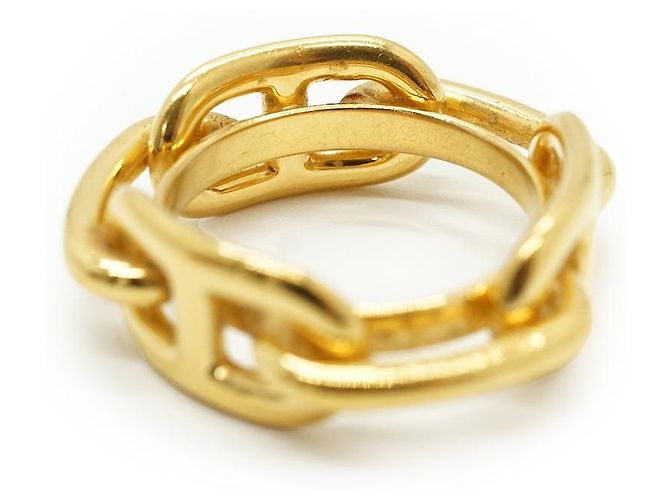 Ring Anel para lenço Hermès Regate Gold Brass Dourado - vista 10