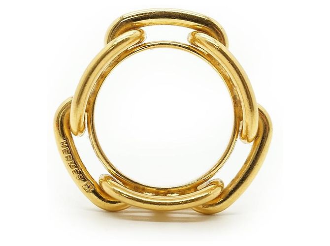 Ring Anel para lenço Hermès Regate Gold Brass Dourado - vista 2