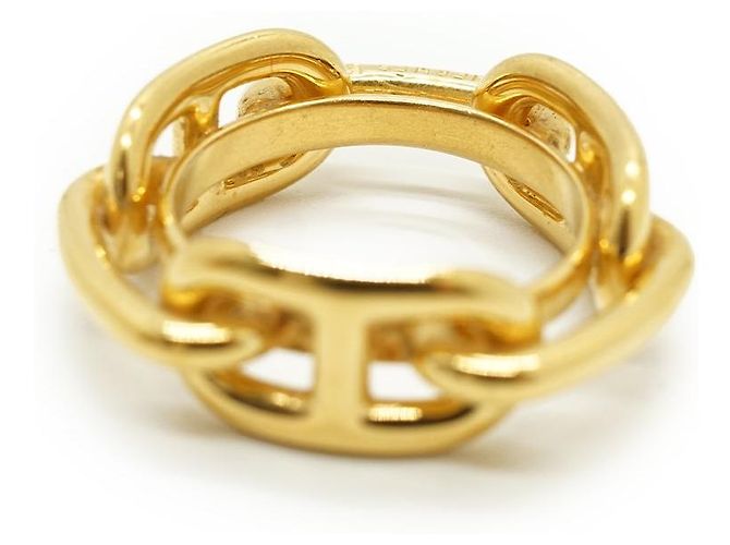 Ring Anel para lenço Hermès Regate Gold Brass Dourado - vista 9