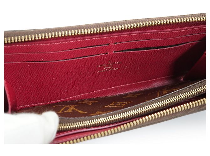 Louis Vuitton Monogram Portefeuille Clemence Fuchsia Long Wallet Marrom Fuschia - vista 10