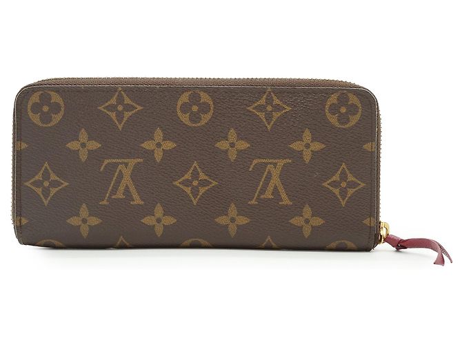 Louis Vuitton Monogram Portefeuille Clemence Fuchsia Long Wallet Marrom Fuschia - vista 2