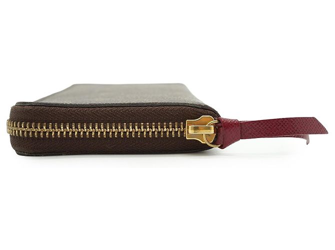 Louis Vuitton Monogram Portefeuille Clemence Fuchsia Long Wallet Marrom Fuschia - vista 3