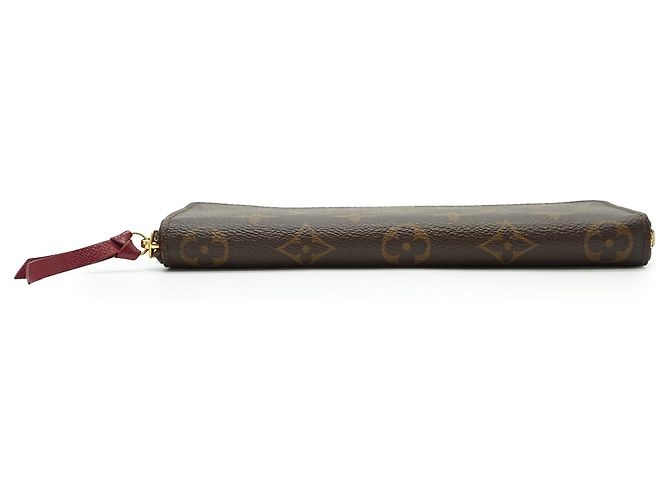 Louis Vuitton Monogram Portefeuille Clemence Fuchsia Long Wallet Marrom Fuschia - vista 5