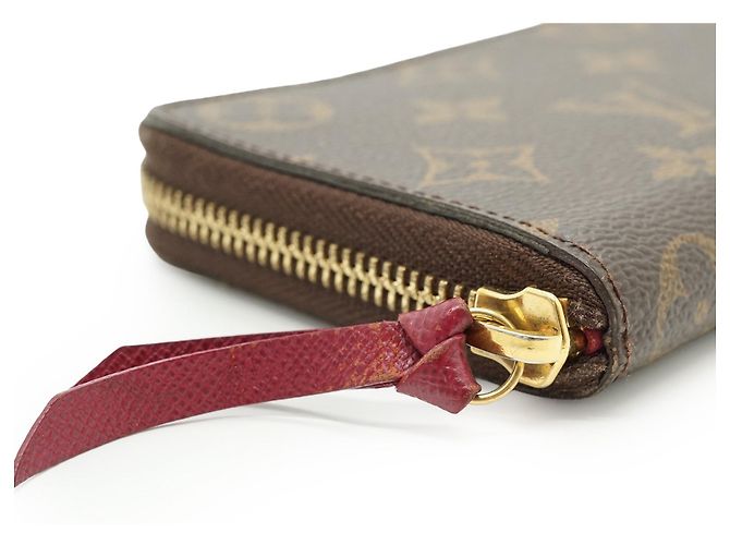 Louis Vuitton Monogram Portefeuille Clemence Fuchsia Long Wallet Marrom Fuschia - vista 6
