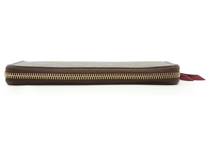 Louis Vuitton Monogram Portefeuille Clemence Fuchsia Long Wallet Marrom Fuschia - vista 8
