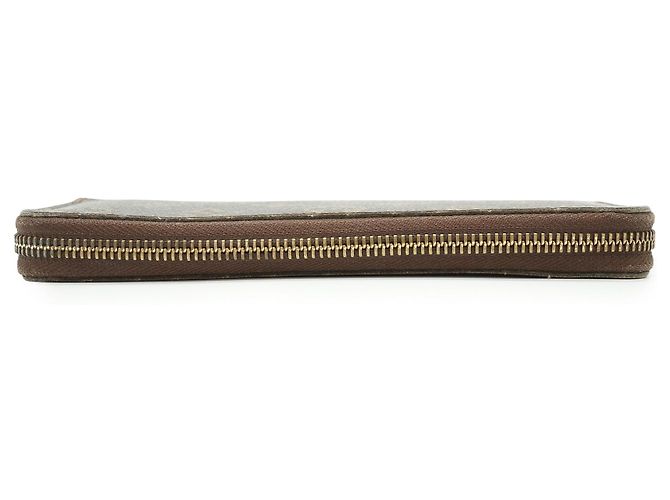 Louis Vuitton Monogram Portefeuille Clemence Piment Long Wallet Marron Orange - vue 6