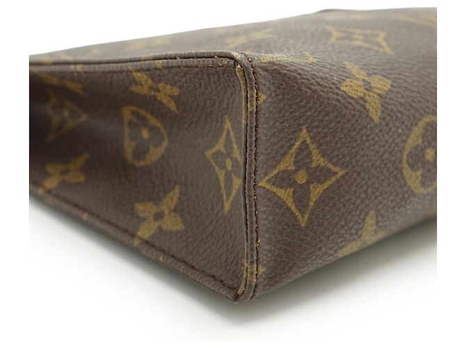 Louis Vuitton Vintage Monogram Poche Toilette 19 Marrone Beige - vista 6