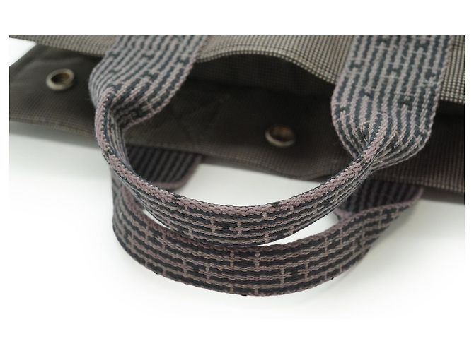 Hermès Herline Tote PM Cinza em tecido - vista 10