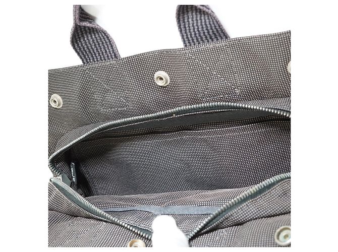 Hermès Herline Tote PM Cinza em tecido - vista 12