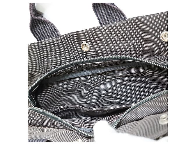 Hermès Herline Tote PM Cinza em tecido - vista 13