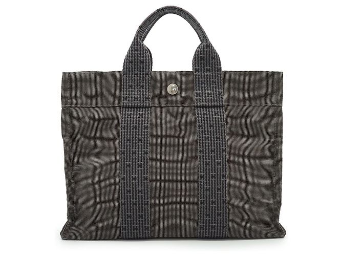 Hermès Herline Tote PM Cinza em tecido - vista 2