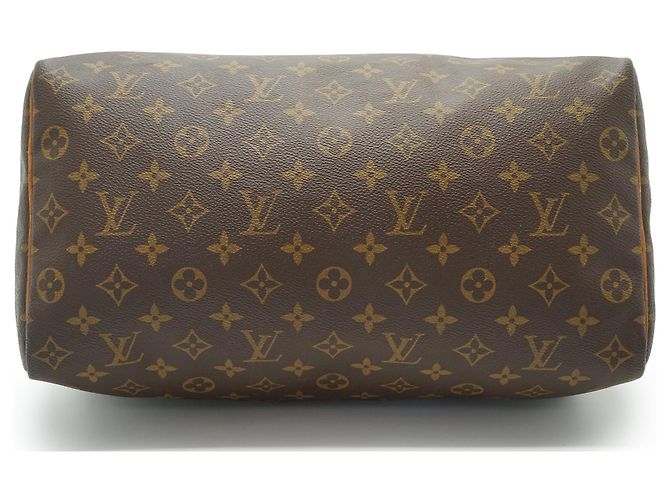 Louis Vuitton Monogram Speedy 35 Braun Canvas Leder - Ansicht 5