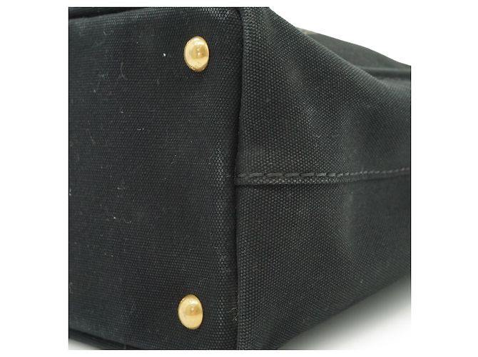 Prada Canapa Tote Mini Nero - vista 7